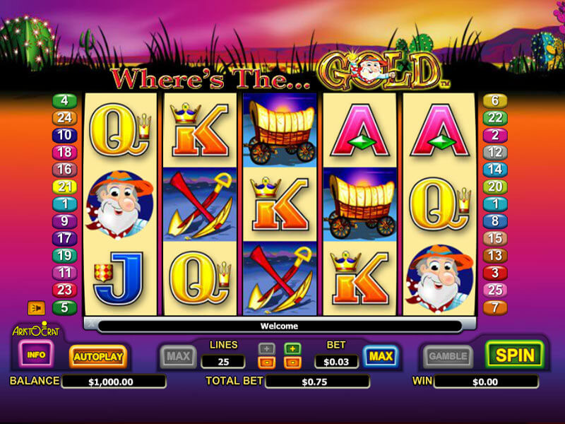 Where’s the Gold Pokie – Play for Free